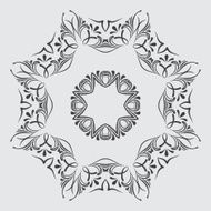 circular abstract pattern in Arabic style
