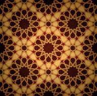 Wooden Islamic tile