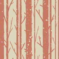 Trees seamless pattern