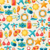 Travel and tourism seamless pattern N2