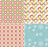 Seamless christmas pattern designs