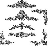 Vintage Floral Design Elements