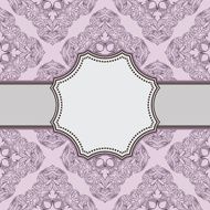 Vintage vector flower frame N15