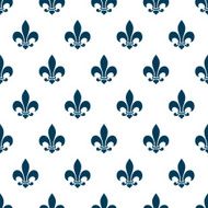 Fleur de lys seamless pattern N13