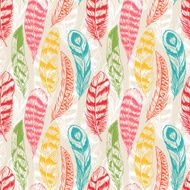 seamless colorful feathers