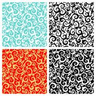 Seamless scrolls patterns