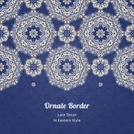 Vector seamless border in Eastern style N27