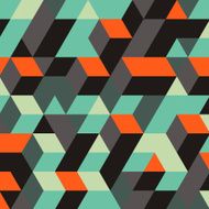 Abstract 3d geometrical background Mosaic Vector illustration N3