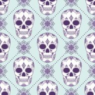 vector pattern with skulls N29