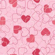 One credit seamless hearts background