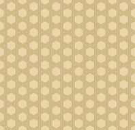seamless art deco outline pattern of hexagonal shapes