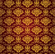 Red-yellow seamless wallpaper