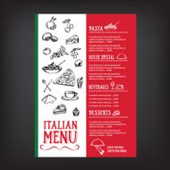 Restaurant cafe menu N7