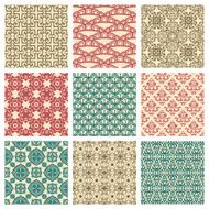 Set of 9 seamless patterns N2