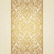 Vector floral border in Victorian style N2