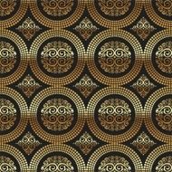 Vector seamless background - ornamental decorative golden pattern