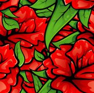 vector rose pattern