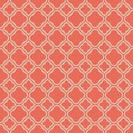coral pink quatrefoil pattern N2