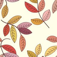 Autumn leaves seamless background