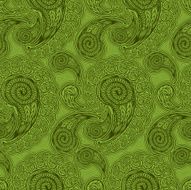 Paisley Pattern in Four Colors