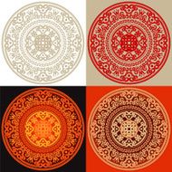 chinese floral motif (vector)