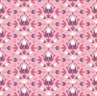 Spring Ornament Seamless Pattern Background