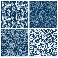 Set of floral seamless patterns N8