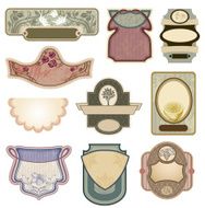 Ornate vintage labels N2