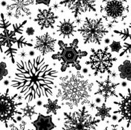 Seamless snowflakes texture