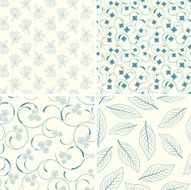 outline floral patterns