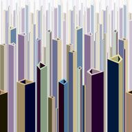 Urban theme abstract illustration