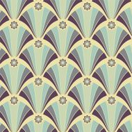 Seamless geometric pattern in yellow-violet colors