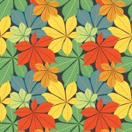 autumn chestnut&#039;s leaves