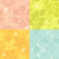 Retro Pastel Fourseasons (seamless)