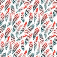 green and orange feathers