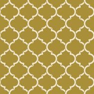 golden quatrefoil pattern