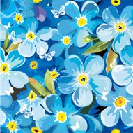 Abstract Elegance vector illustration texture with forget-me-not