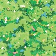 Jungle Forest Seamless Pattern Background