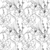 Floral seamless wallpaper