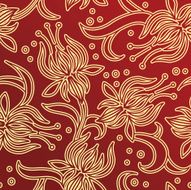 Seamless floral ornament N38