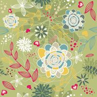 Seamless floral background N237