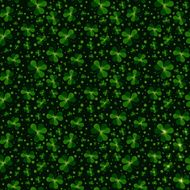 Seamless pattern with Saint Patricks day shamrock leaves