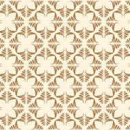 Brown seamless damask pattern