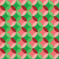 Green and Pink Circle Pattern Background