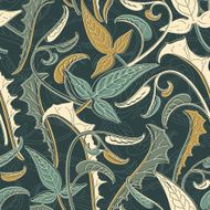 leaves with colour displacement