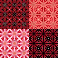 Four Unique Vintage Seamless Tile Patterns