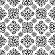 floral wallpaper black