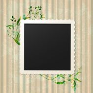 Retro vintage photo frame