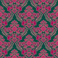 Tapete gr&uuml;n-pink