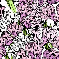Iris seamless ornament